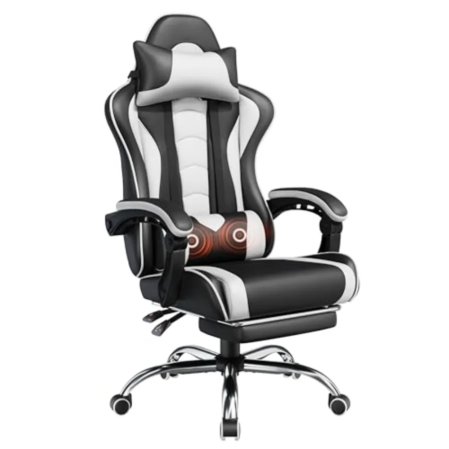 Massage - Silla de juego con reposapiés, función