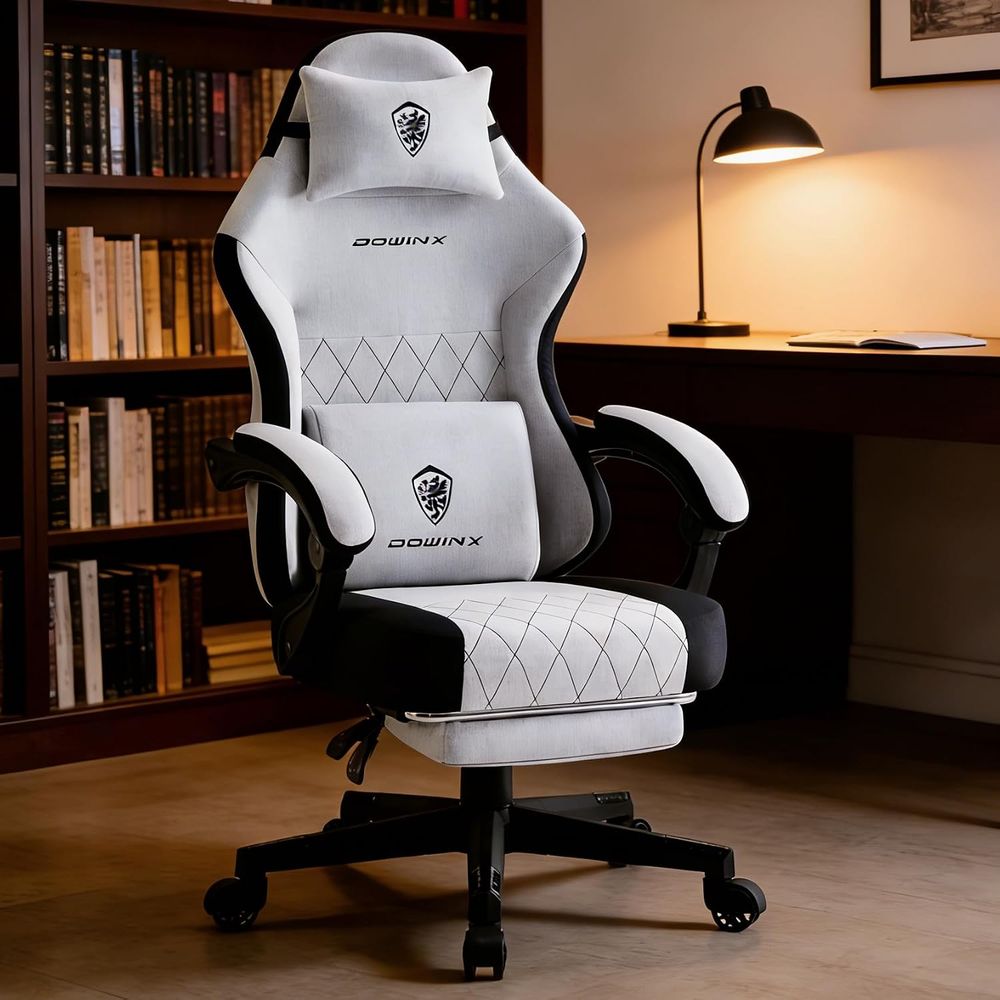 Massage - Silla gaming con cojín de resortes,