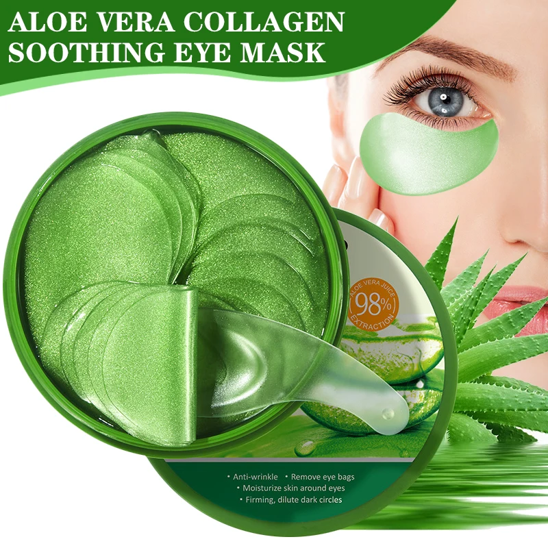 Mascarilla de colágeno de Aloe - Collagen Under Eye Patches reseña y precio
