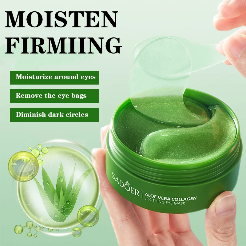 Mascarilla de colágeno de Aloe - Collagen Under Eye Patches reseña y precio