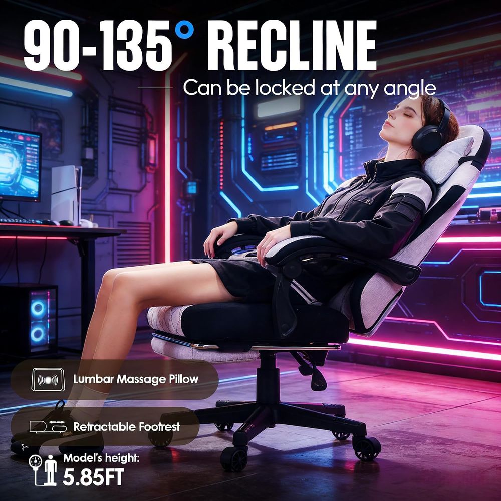 Silla gaming con cojín de reso - Massage reseña y precio