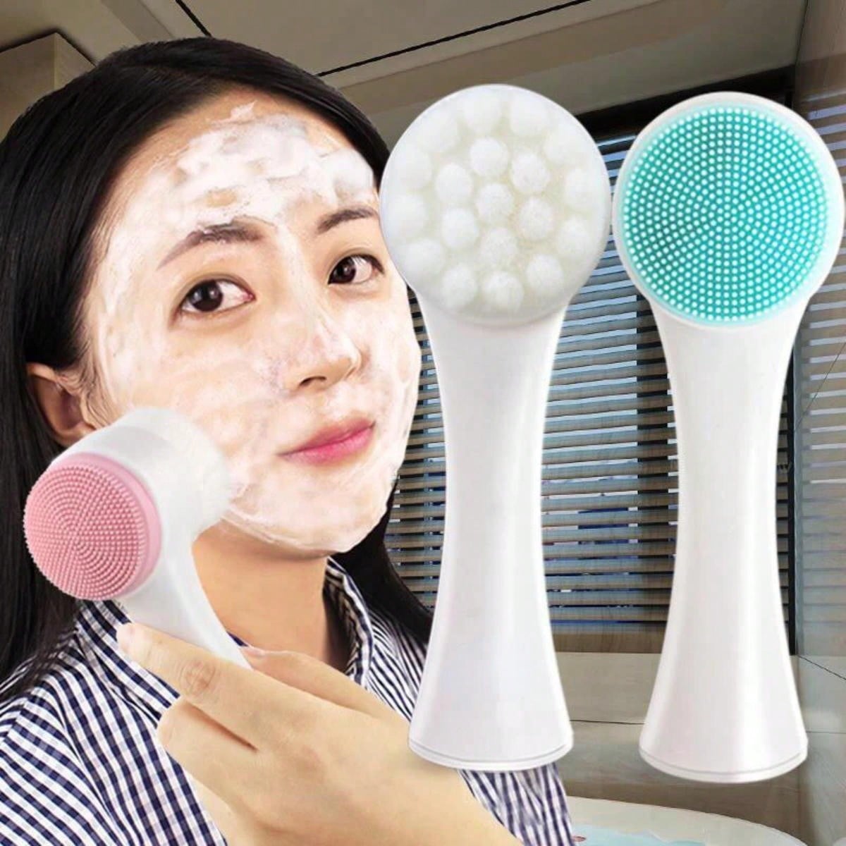 Limpiador Facial de doble cara - Silicone Face Scrubber Electric reseña y precio
