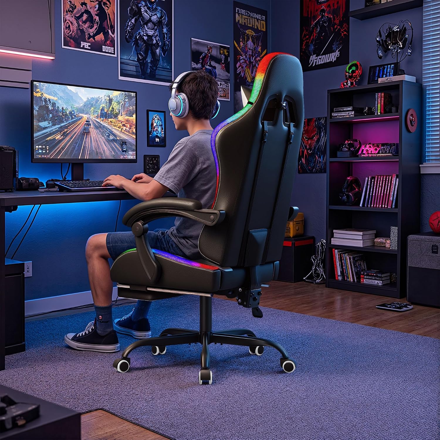Silla de juego Homall, silla e - Massage reseña y precio