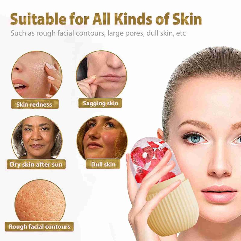 Rodillo facial de hielo, cubo  - Face Ice Roller Puffiness reseña y precio