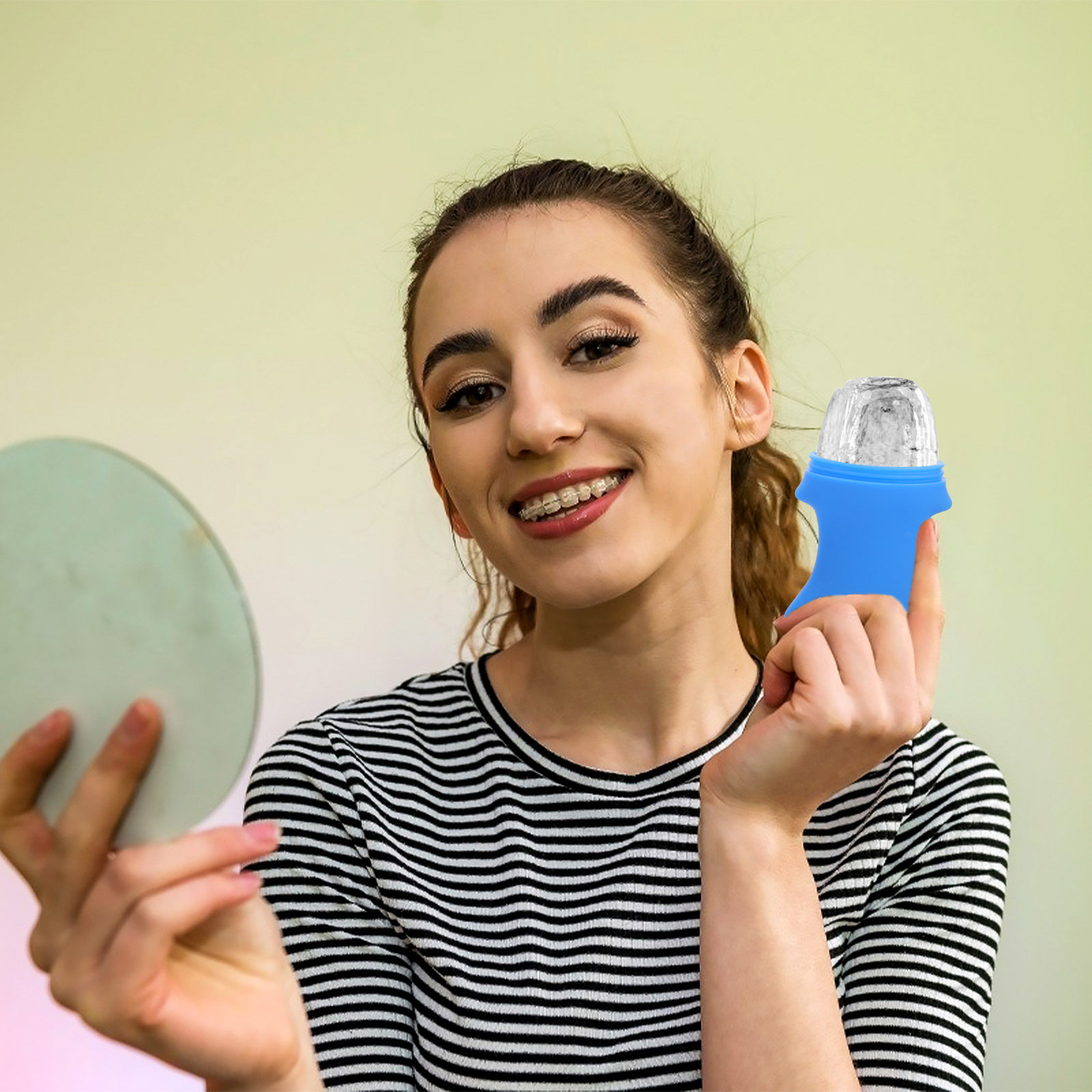 Rodillo facial de silicona par - Face Ice Roller Puffiness reseña y precio